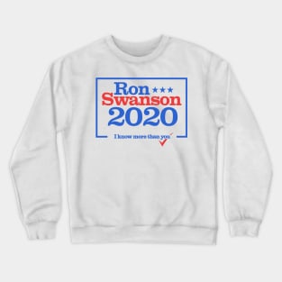 Ron Swanson for US President 2020 Crewneck Sweatshirt